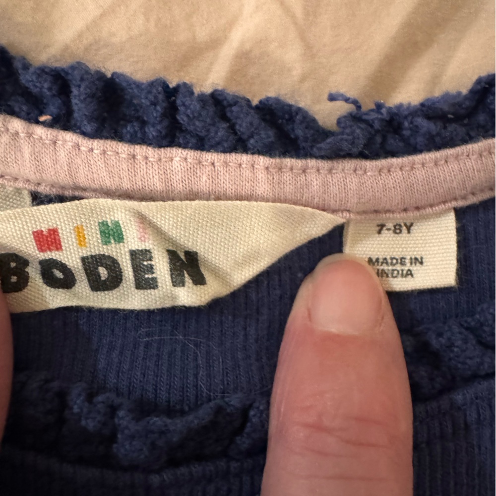 Used Mini Boden puppy embroidered skirt and 2 shirts - Picture 8 of 14